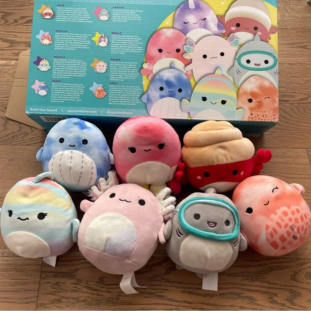 Squishmallows  5” Sealife Squad Plush Toy Set - Picture 2 of 4